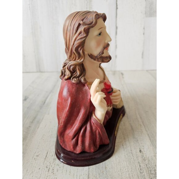 Jesus heart precious collection bust statue figurine religious - Picture 7 of 9